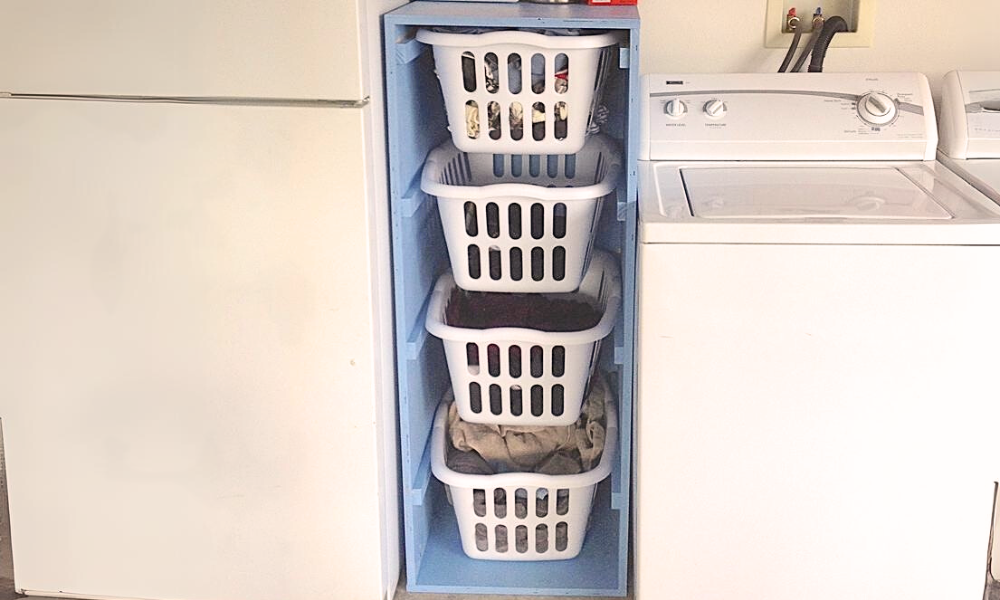 Laundry bin clearance sorter